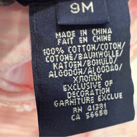 Ralph Lauren Baby Girl Ruffle Dress Light Pink Size 9M, 2 Pcs NWT - Picture 9 of 9